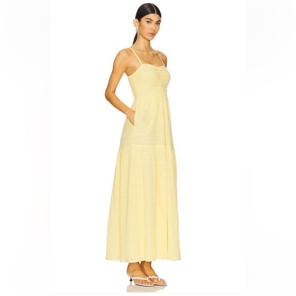LSPACE Mallorca Dress Daisy Yellow Maxi sundress Revolve NWT XS - Picture 4 of 12